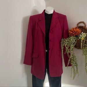 Vintage Casual Corner Magenta Fitted Blazer
